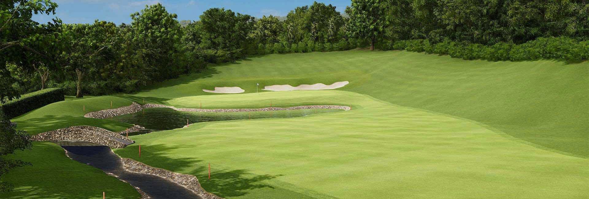 lush green golf course